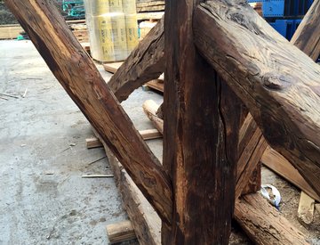 Recovery of a ancient larch truss